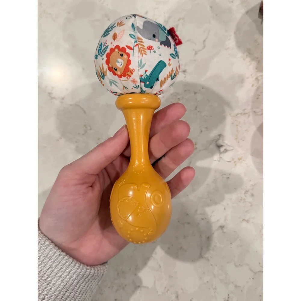 Fisher Price Rattle n Rock Maracas Set of 3 Blue Orange Yellow Baby Musical Toys